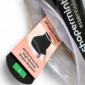 Shapermint Essentials Black High-Waisted Boyshort